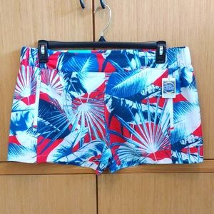 PETITES NWT Reel Legends SZ PL Americana Palms Shorts.